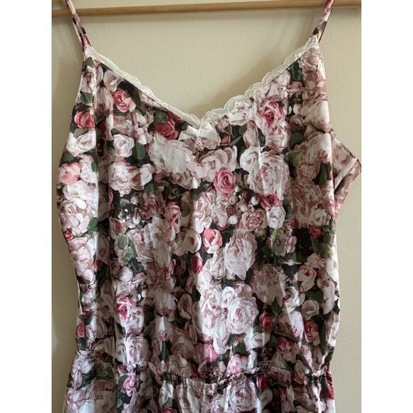 Kate Spade Dream A Little Dream Loungeware Romper Women’s LARGE Pink Floral - Picture 2 of 12